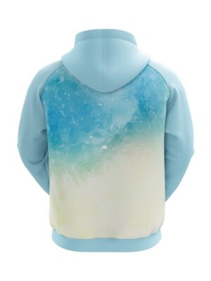 Unisex Winter Wear Hoodie Blue & White Color