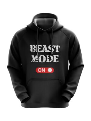 Black Customized Men?s Polyester Hooded Neck Sweatshirts Black Color