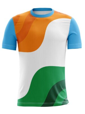 Indian Tricolor India T Shirts for Men & Boys Indian Tri Blue Color