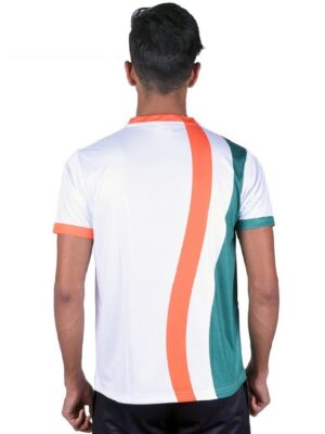 Independence Day Round Neck Casual Tshirt for Men / Boy White Indian Tri Color