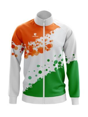 India Tri Color Sports Jacket For Men