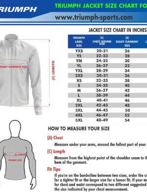 Mens Jackets Size Chart