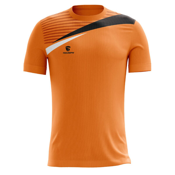 Full-Sublimated Kabaddi T-Shirts for Boys / Men Orange Color