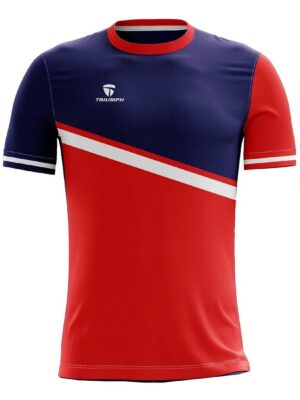 Professional Kabaddi Jersey for Men Red & Blue Color
