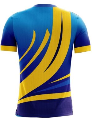 International Kabaddi T-Shirts | Mens Custom Sports Jersey Blue & Yellow Color