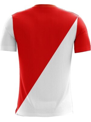 Custom Sublimated Kabaddi Jersey White & Red Color