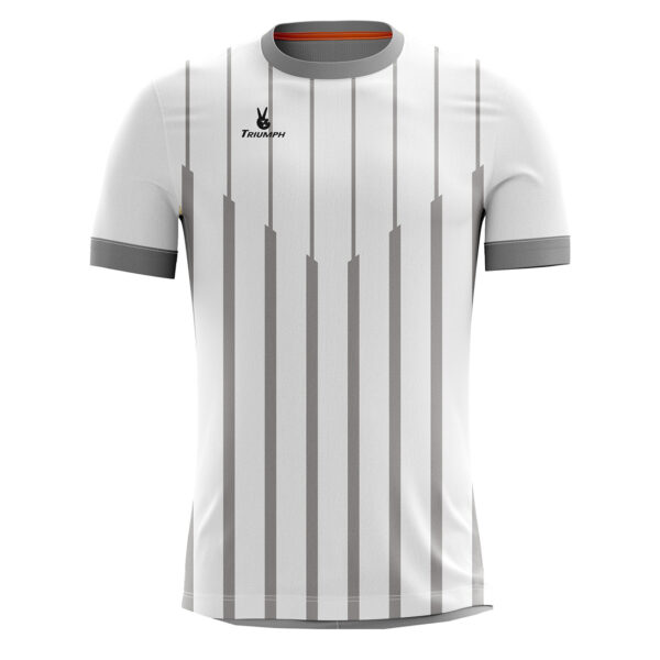 Half Sleeve Kabaddi Jersey | Custom Sportswear White & Grey Color