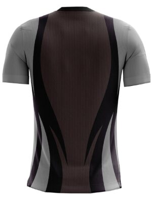 Men’s Round Neck Kabaddi Jersey Black & Grey Color