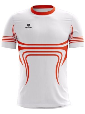 Kabaddi Team T-Shirts | Custom Sports Jersey White & Red Color