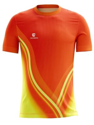 Triumph Pro Kabaddi Jersey | Custom Sportswear Orange & Yellow Color