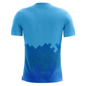 Men's Jogging / Running T-shirt Sky Blue & Dark Blue Color