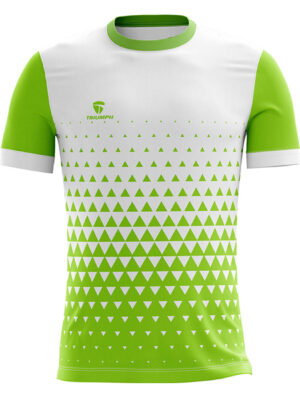 Men's Training / Workout / GYM T-shirt White & Green Color