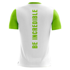 Men's GYM T-shirt / Jersey White & Green Color