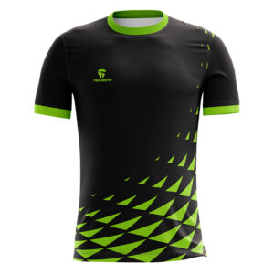Men's Running Sports T-shirt / Jersey Black & Green Color