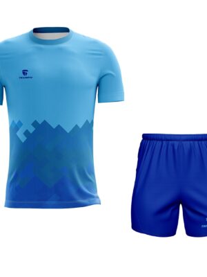 Running Sublimated Jersey & Dri-Fit Short For Men Blue Color