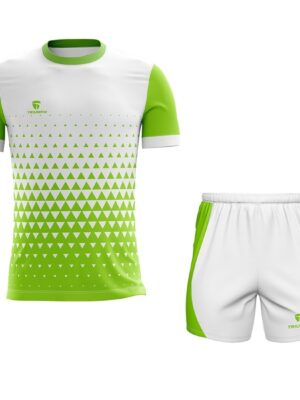 Running / Jogging / Walking / GYM Tees Jersey & Short For Men White & Green Color
