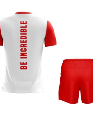 Running T-Shirts for Men | Activewear Dri-Fit Jersey & Short White & Red Color
