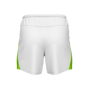 Men’s Designer Running Shorts White & Green Color