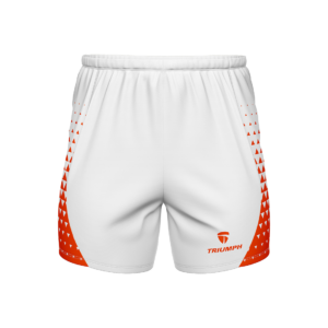 Men’s Quick Dry Running Shorts White & Red Color