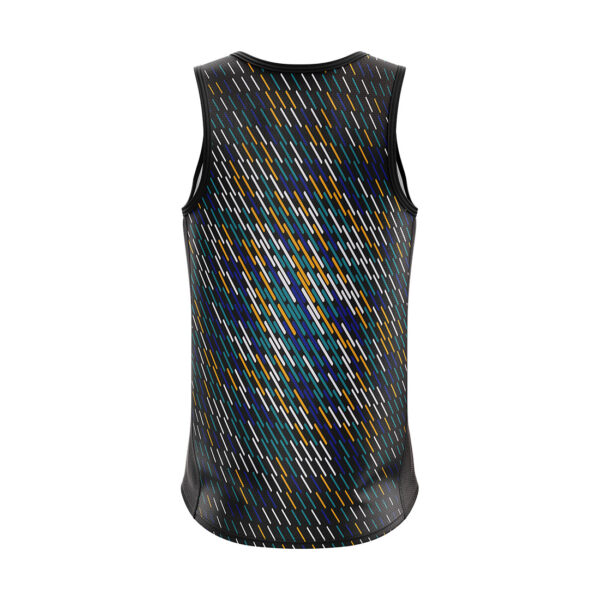 Men’s Training Sleeveless Tank Top Singlet Black With Multi Color