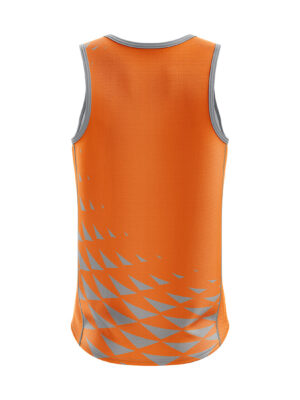 Men’s Workout Sleeveless Top Singlet Orange Color