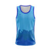 Men’s Running Sleeveless Top Singlet Light & Dark Blue Color