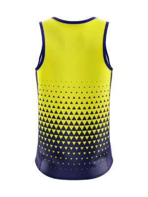 Tank Tops and Vests for Men | Sleeveless Singlet Yellow & Navy Blue Color