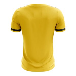 Mens Custom Sublimated Table Tennis T-shirt for Kids Yellow Color