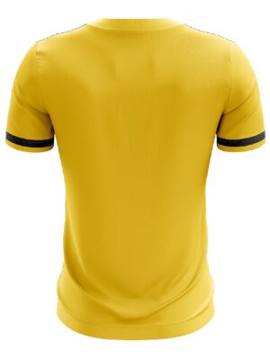 Mens Custom Sublimated Table Tennis T-shirt for Kids Yellow Color