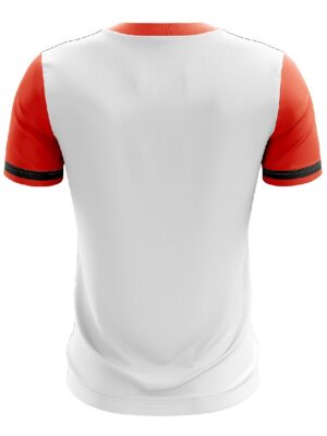 Table Tennis Jersey Polo Tshirts Online | Custom Tennis Clothing White & Orange Color