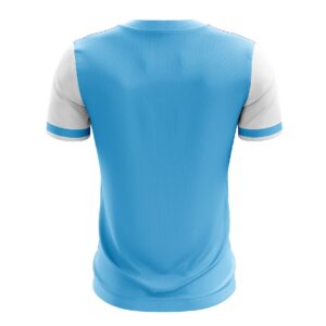 Men’s Table Tennis Polo Shirts Short Sleeve Dry Fit Sports Jersey Sky Blue Color