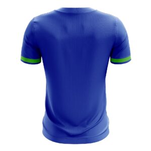 Mens Dri-FIT Short Sleeve Table Tennis T Shirt Jersey Blue & white Color