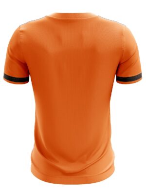 Table Tennis T-Shirts for Men Short Sleeve Dry Fit Jersey for Youth Orange Color