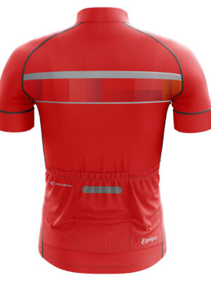 Mens Cycling Jersey | Mountain Bike Half Sleeve Upper Wear Red Color