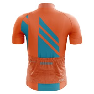 Cycling Bike Jersey dry fit Cycling | Men Cycling Bike Polyester Jerseys Orange & Blue Color