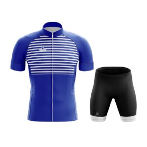 Cycling Professional Padded Shorts and Jersey | Custom Cycling Wear Royal Blue & Black Color