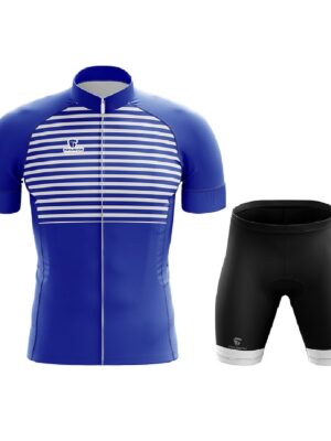 Cycling Professional Padded Shorts and Jersey | Custom Cycling Wear Royal Blue & Black Color