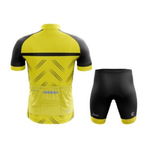 Design Your Own | Custom Cycling Jersey with Padded Shorts Yellow & Black Color