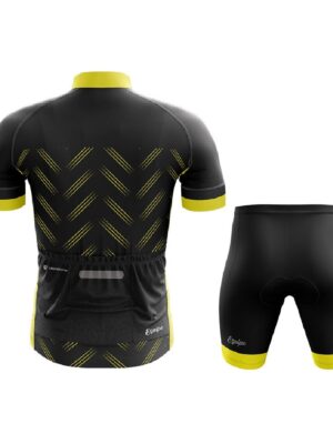Buy Cycling Shorts for Men | Custom Printed Cycling Jersey Yellow & Black Color