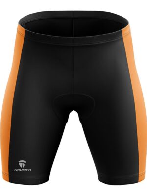 Cycling Bottoms Wear | Men?s Cycling Shorts with Gel Tech Padding Black & Orange Color