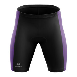 Padded Cycling Shorts for Men?s | Road Bicycle Tights Riding Biking Half Pant Black & Purple Color