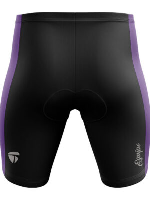 Padded Cycling Shorts for Men's | Road Bicycle Tights Riding Biking Half Pant Black & Purple Color