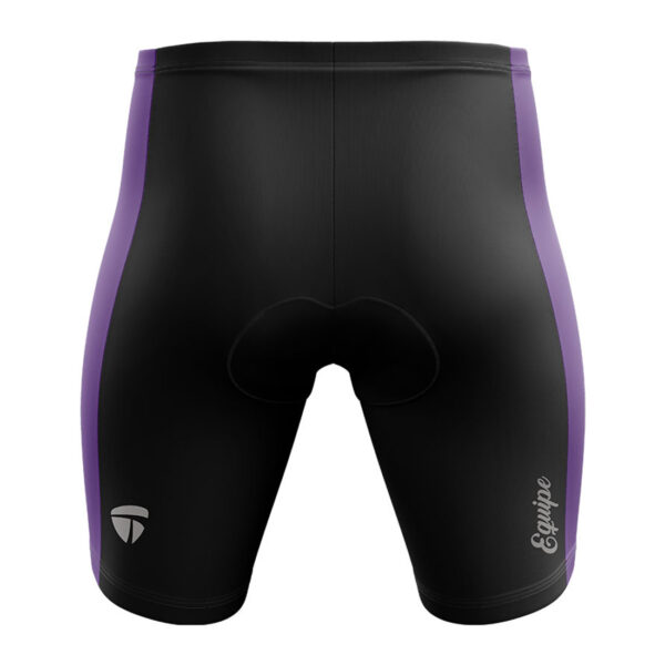 Padded Cycling Shorts for Men's | Road Bicycle Tights Riding Biking Half Pant Black & Purple Color