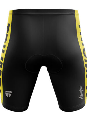Gel Padded Cycling Bottoms | Men’s Cycling Shorts with Padding Black & Yellow Color