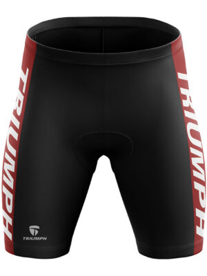 Road Bike Long Ride Padded Cycling Shorts | Cyclist Clothes Black & Red Color