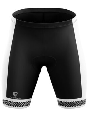 Cycling Padded Half Pants Tights for Men’s | Cycling Shorts Black & White Color