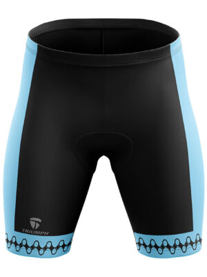 Long Riding Stylish Gel Padded Bicycle Shorts Black & Blue Color