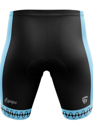 Long Riding Stylish Gel Padded Bicycle Shorts Black & Blue Color