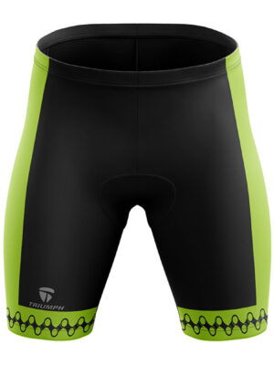 Cycling Shorts for Men | Mountain Ride Gel Tech Padded Tights Black & Green Color