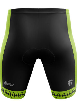 Cycling Shorts for Men | Mountain Ride Gel Tech Padded Tights Black & Green Color